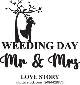 Wedding couple under the tree love story wedding day bride to be