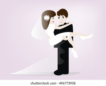 wedding couple vector