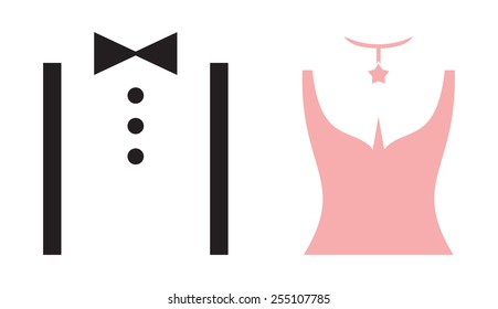 Wedding Couple vector icons - Bride and Groom Vector Icons