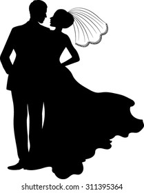 Wedding - Couple - Vector Illustration