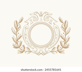 Wedding Crest, ,Antiqued Laurel Wreath, Vintage, Beautiful Flowers, Frame, 

Royalty,ornament,art,border,design,frame,vintage,art,background