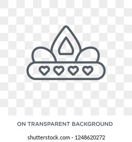 wedding Crown icon. wedding Crown design concept from Wedding and love collection. Simple element vector illustration on transparent background.