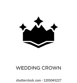 wedding Crown icon. wedding Crown symbol design from Wedding and love collection. Simple element vector illustration on white background.