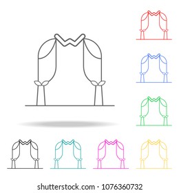 wedding curtains icon. Elements of romance in multi colored icons. Premium quality graphic design icon. Simple icon for websites, web design, mobile app, info graphics on white background