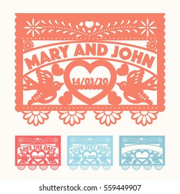 Wedding Cut Out Paper Set