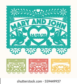 Wedding Cut Out Paper Set