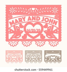 Wedding Cut Out Paper Set