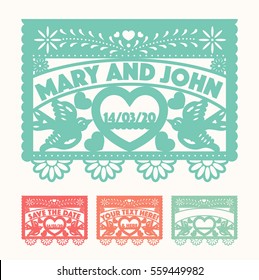 Wedding Cut Out Paper Set
