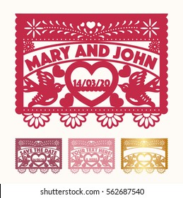 Wedding Cut Out Paper Set