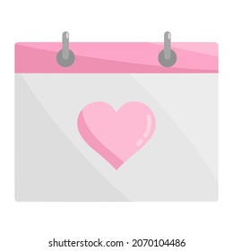 ilustración de color de la fecha de boda