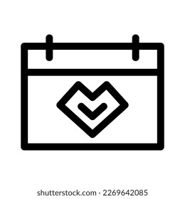 wedding date icon or logo isolated sign symbol vector illustration - high quality black style vector icons
