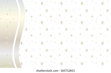Wedding day, anniversary wallpaper, vector. For Invitation wedding day. Silver stars, glitter sparkle, confetti on white background. Design For greeting card, art, web, print Christmas decoration 2023