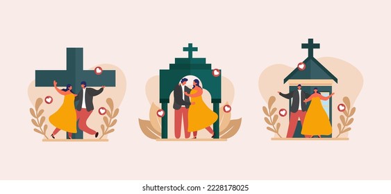 Wedding Day Flat Bundle Design