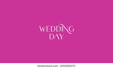 Boda Día Estilo de fuente Ilustración de Vector