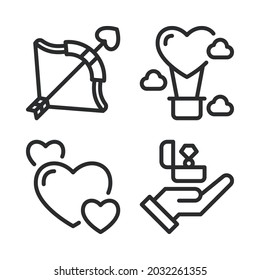 wedding day icons set. Perfect for website mobile app, app icons, presentation, illustration and any other projects.