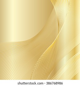 Wedding day invitation gold background. Vector Illustration. File with layers. Template Concept background for Holiday Art, Print, Web design.
