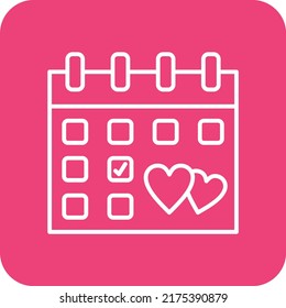 Hochzeitstag, Vektorsymbol. Kann für Druck-, Mobil- und Web-Anwendungen verwendet werden.