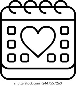 Icono de Vector del Día de Boda. Se puede utilizar para la impresión, aplicaciones móviles y de Web.