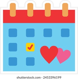 Hochzeit Tag Vektorgrafik Symbol. Kann für Druck-, mobile und Web-Anwendungen verwendet werden.