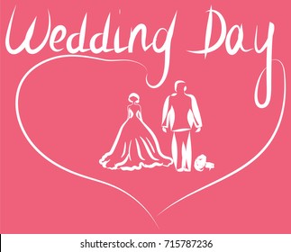 wedding day. Vector illustration