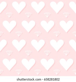 Wedding decor. Bridal romantic seamless pattern background for wedding card, bridal invitation, romantic poster, valentine's day banner, love placard, billboard cover.