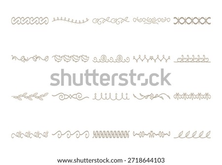 Wedding Decorative Border Icon Set 