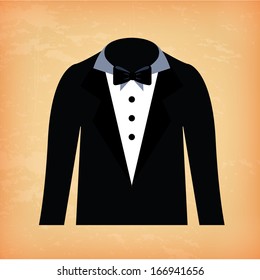 wedding design over pink background vector illustration