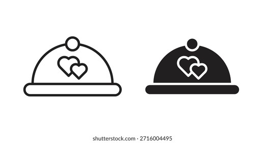 Conceito de ícone de jantar de casamento para infográfico, site ou aplicativo.