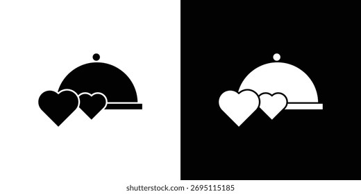Concepto de icono de cena de Boda. icono de silueta.