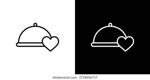 Hochzeitsessen Symbol Logo Element. Vektorgrafik. EPS10