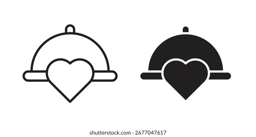 Conjunto de iconos de cena de Boda, arte de línea y diseño de glifos. Eps10