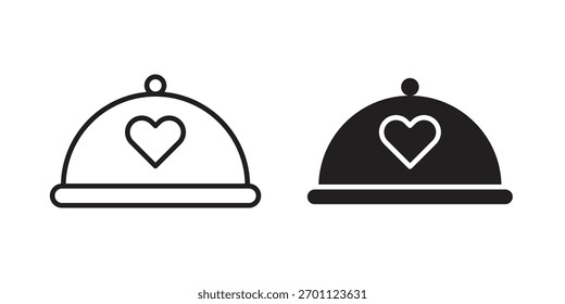 Wedding dinner icon vector collection. vector stock symbol illustrations