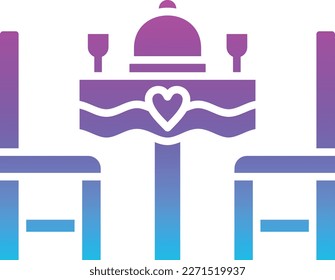 Hochzeitsessen, Vektorsymbol. Kann für Druck-, Mobil- und Web-Anwendungen verwendet werden.