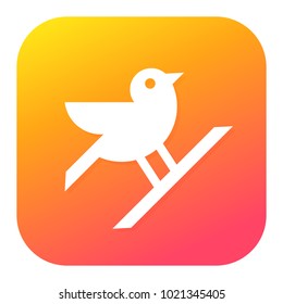 Wedding dove vector sketch icon isolated on modern gradient background. Wedding dove icon for infographic, website or app.