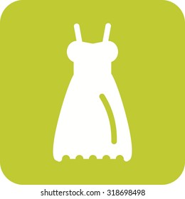 Wedding, dress, bride icon vector image. Can also be used for wedding. Suitable for use on web apps, mobile apps and print media.