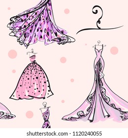 wedding dress design, pattern