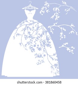 White Wedding Gown Stock Vectors Images Vector Art Shutterstock