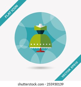 wedding dress flat icon with long shadow,eps10