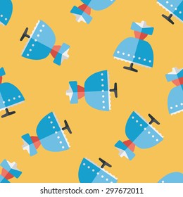 wedding dress flat icon,eps10 seamless pattern background