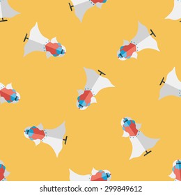 wedding dress flat icon,eps10 seamless pattern background