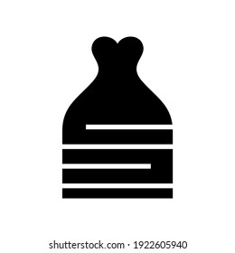 wedding dress icon or logo isolated sign symbol vector illustration - high quality black style vector icons
