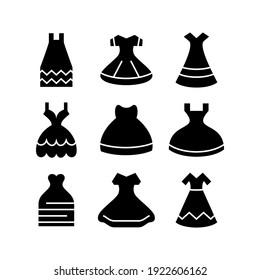 wedding dress icon or logo isolated sign symbol vector illustration - Collection of high quality black style vector icons
