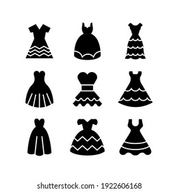 wedding dress icon or logo isolated sign symbol vector illustration - Collection of high quality black style vector icons
