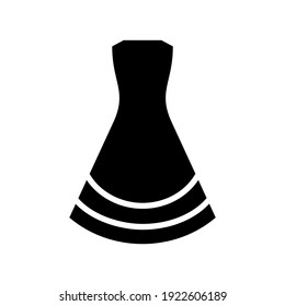 wedding dress icon or logo isolated sign symbol vector illustration - high quality black style vector icons
