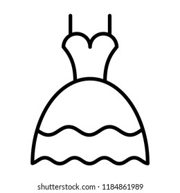 Wedding dress icon in trendy flat style isolated on grey background. Website pictogram. Internet symbol for your web site design, logo, app, UI. Vector illustration, EPS10.