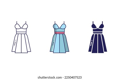 Wedding Dress icon vector illustration