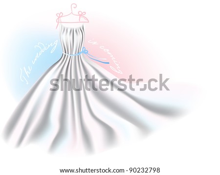 The wedding dress invitation