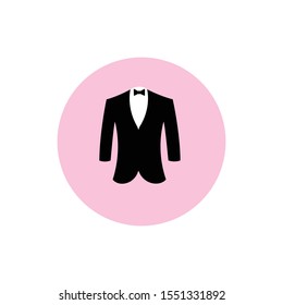 Wedding dress men simple illustration clip art vector