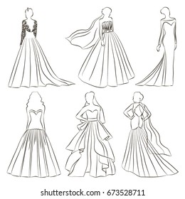 Wedding dress set