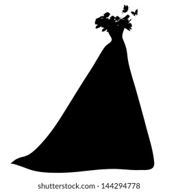 wedding dress vector